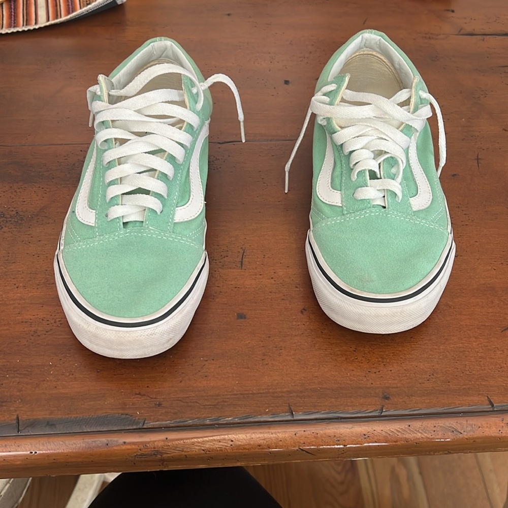 Mint Green Size 8.5 Women’s Vans - Picture 3 of 7